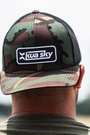 Trucker Hats: PVC Patch in KHAKI - Kua Sky