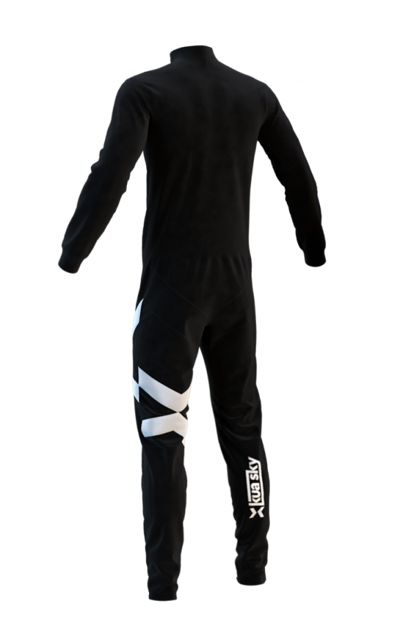 black skydiving jumpsuit vector image